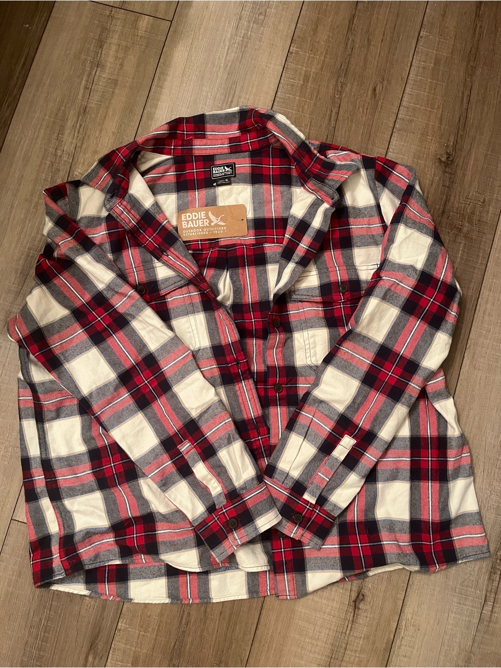 Eddie Bauer Red Plaid Flannel Shirt - Women’s